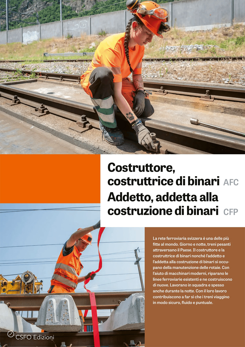 Costruttore/trice di binari