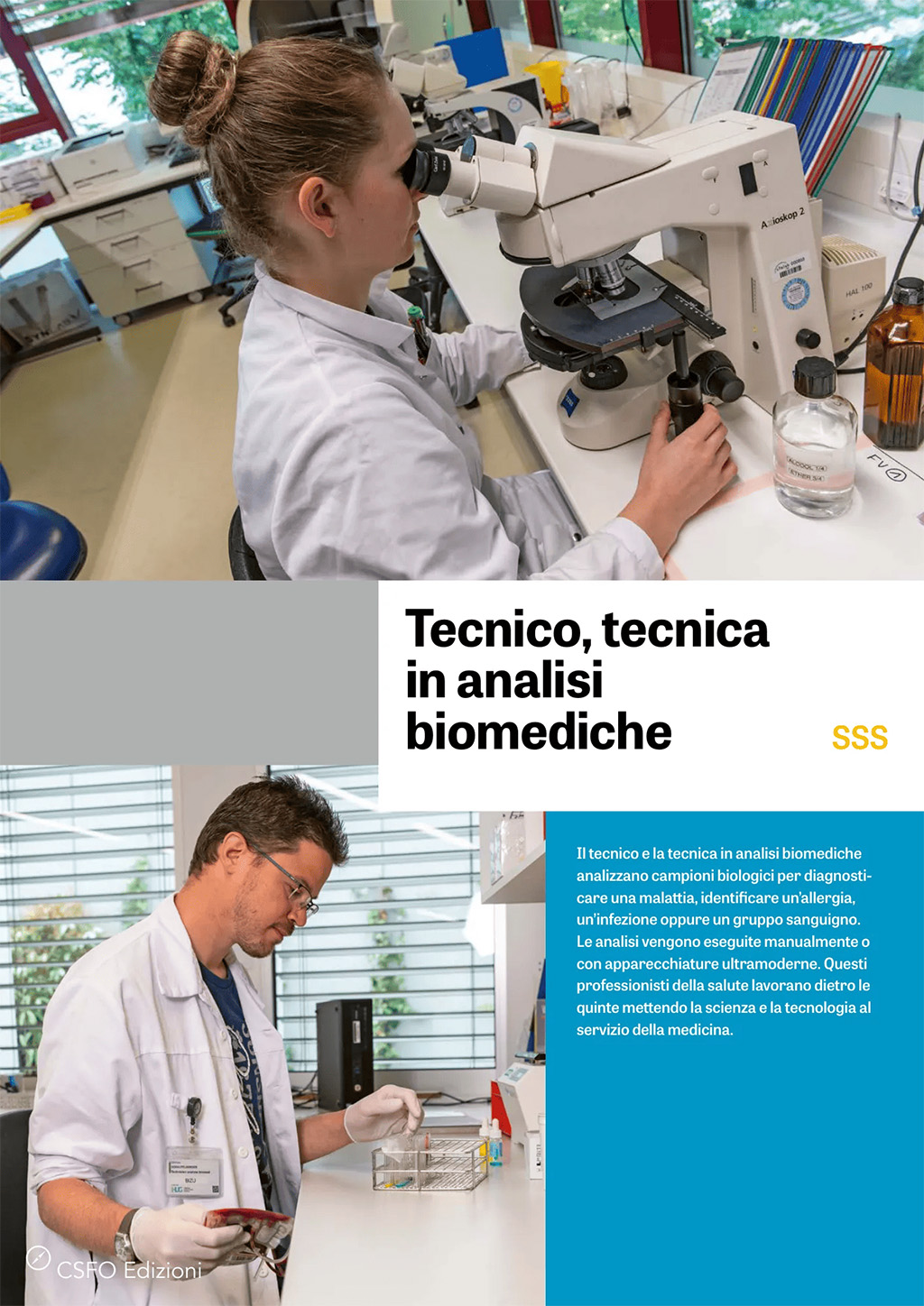 Tecnico/a in analisi biomediche