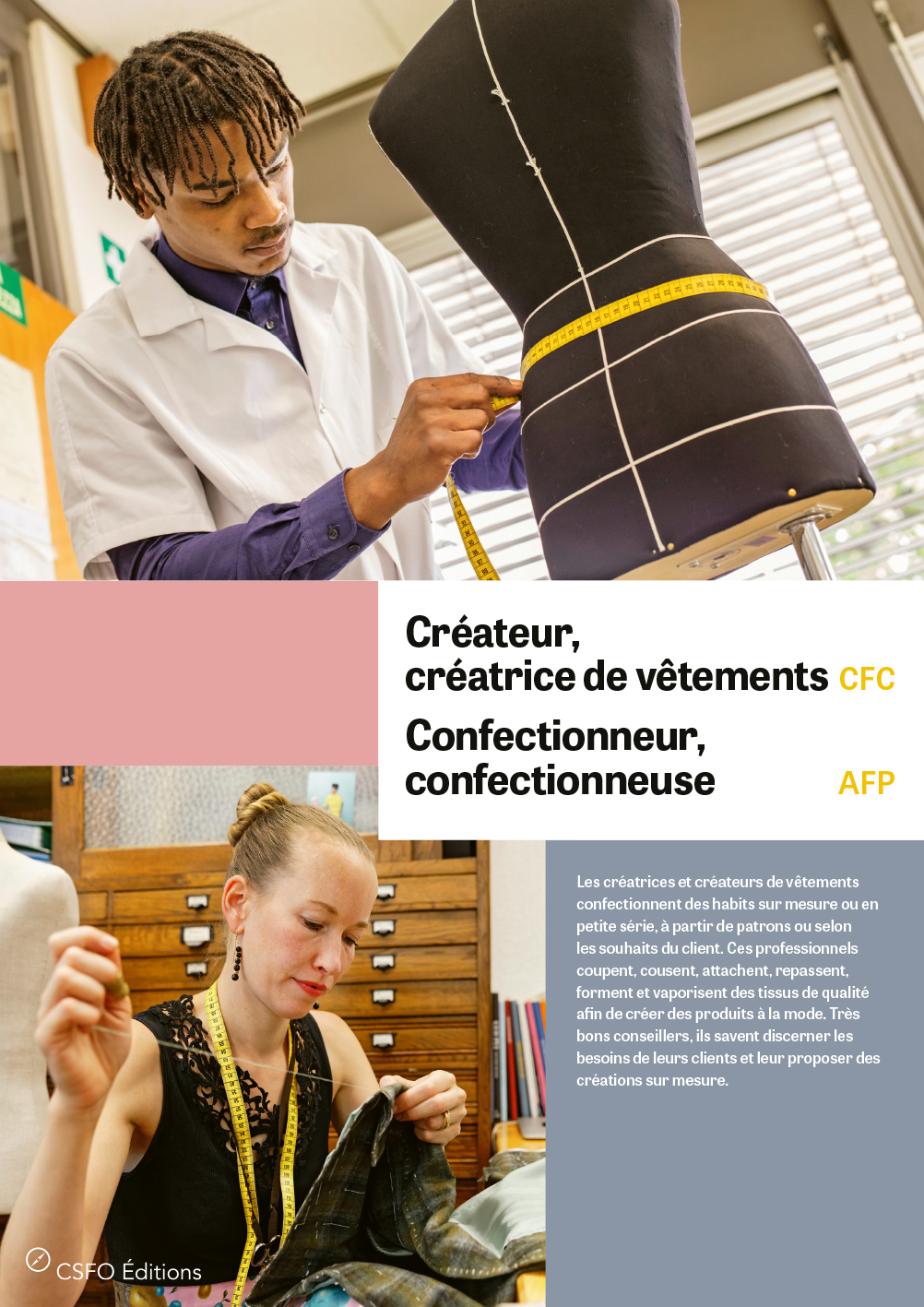 Créateur/trice de vêtements, Confectionneur/euse Créateur/trice de vêtements, Confectionneur/euse