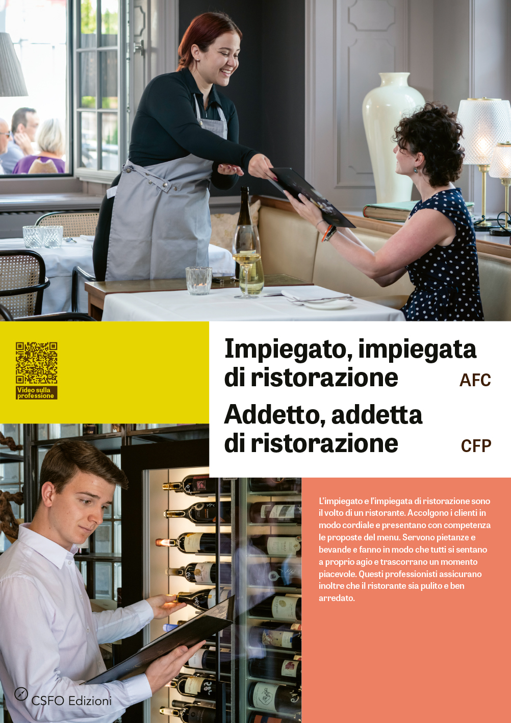 Impiegato/a di ristorazione AFC, Addetto/a di ristorazione CFP Impiegato/a di ristorazione AFC, Addetto/a di ristorazione CFP