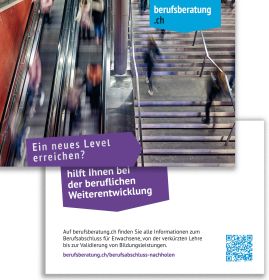 Flyer berufsberatung.ch Berufsabschluss für Erwachsene (Sie-Form) (Bund à 100 Stk.)