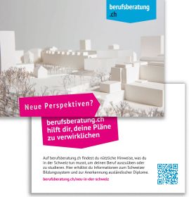 Flyer berufsberatung.ch Neu in der Schweiz (Bund à 100 Stk.)