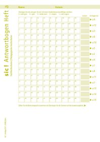 sic! Fachhochschulen | Pädagogische Hochschulen Antwortblätter a (Bund à 10 Ex.)