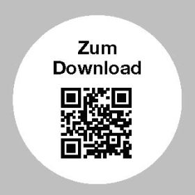 Selbstklebeetikette "Zum Download" (Bogen A4 à 35 Etiketten)
