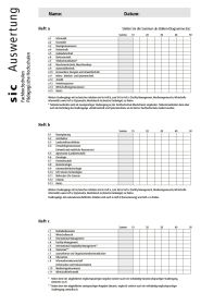 sic Fachhochschulen | Pädagogische Hochschulen Auswertungsbogen für Heft a, b, c, d und e (Bund à 10 Ex)