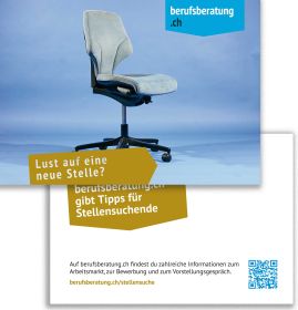 Flyer berufsberatung.ch Stellensuchende (Du-Form) (Bund à 100 Stk.)