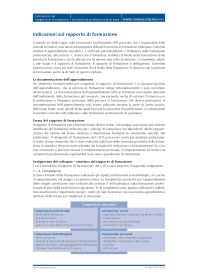 Bollettino informativo rapporto di formazione